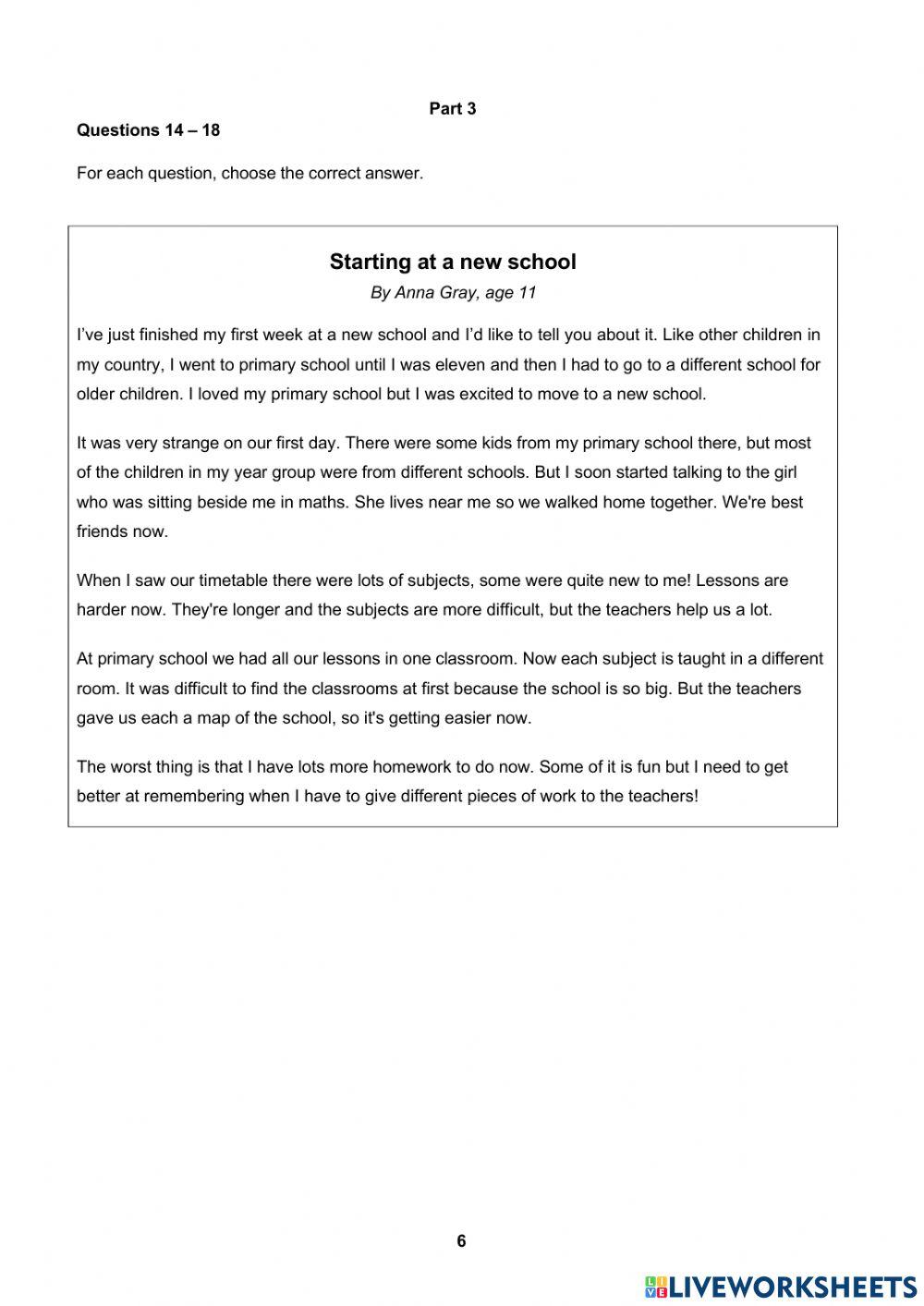 Reading A2
