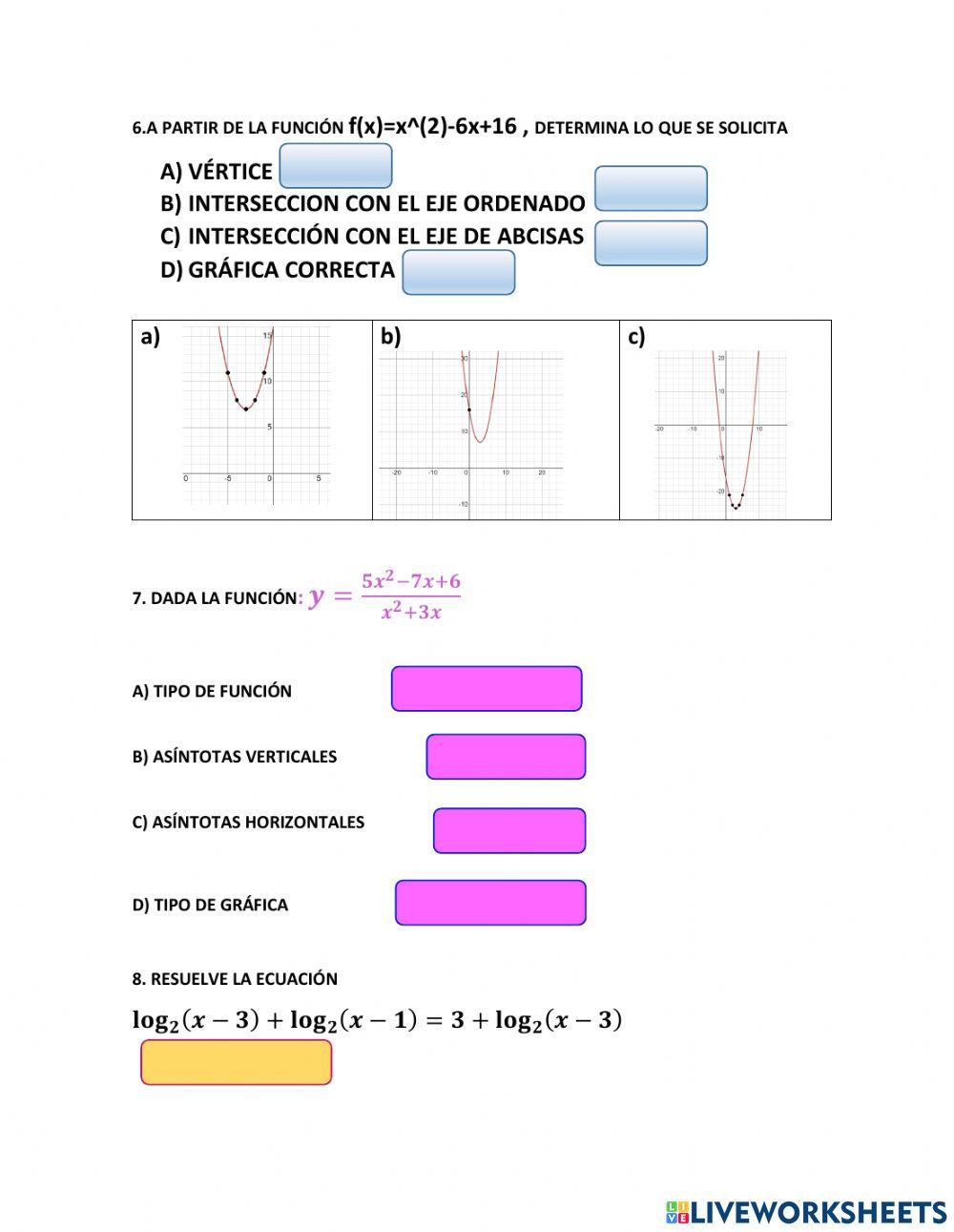 Examen de matematicas iv. OPCIÓN C