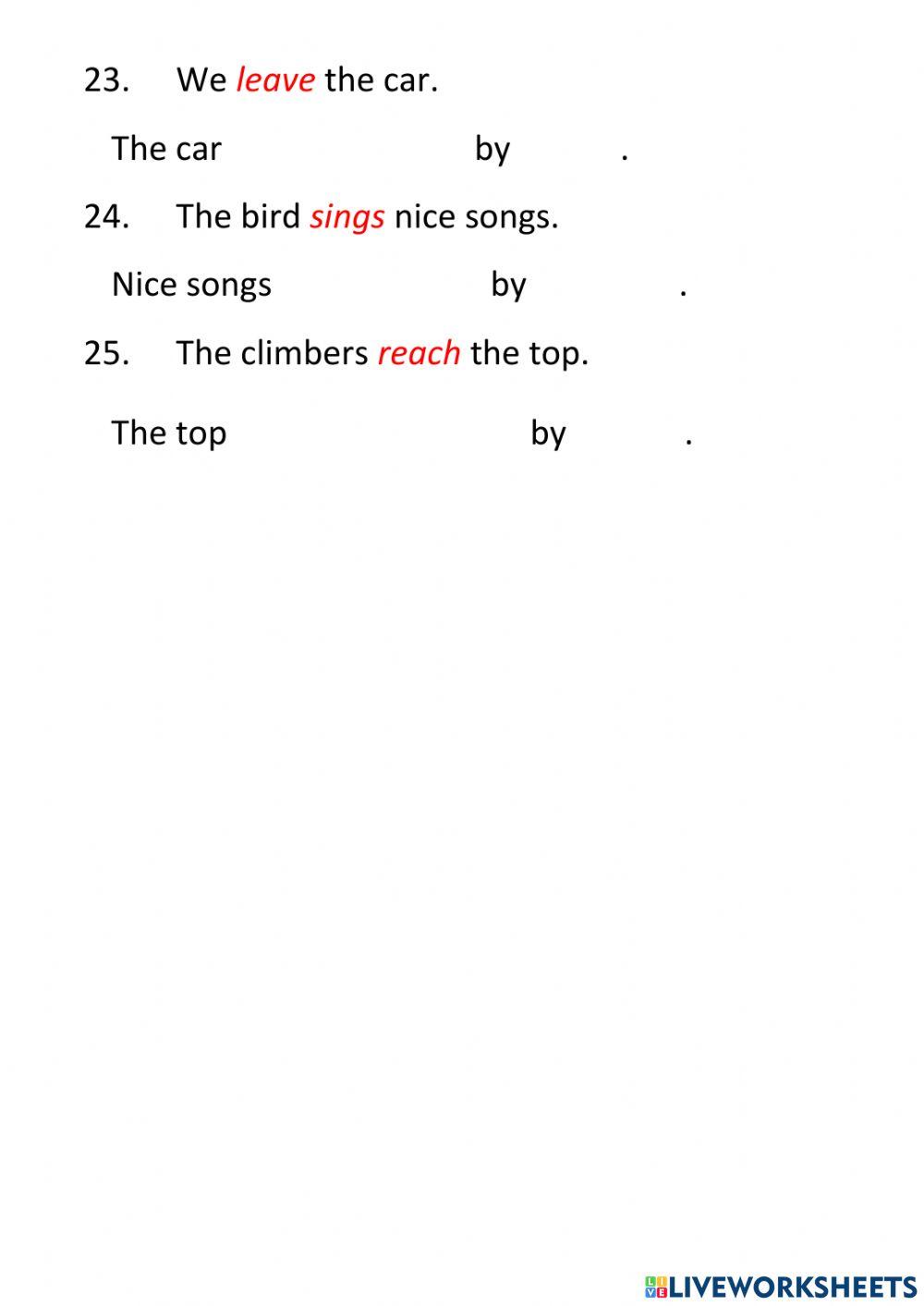 The passive - present simple