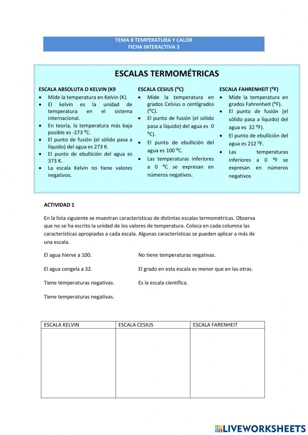 Tema 8 temperatura y calor, actividad de evaluación 3