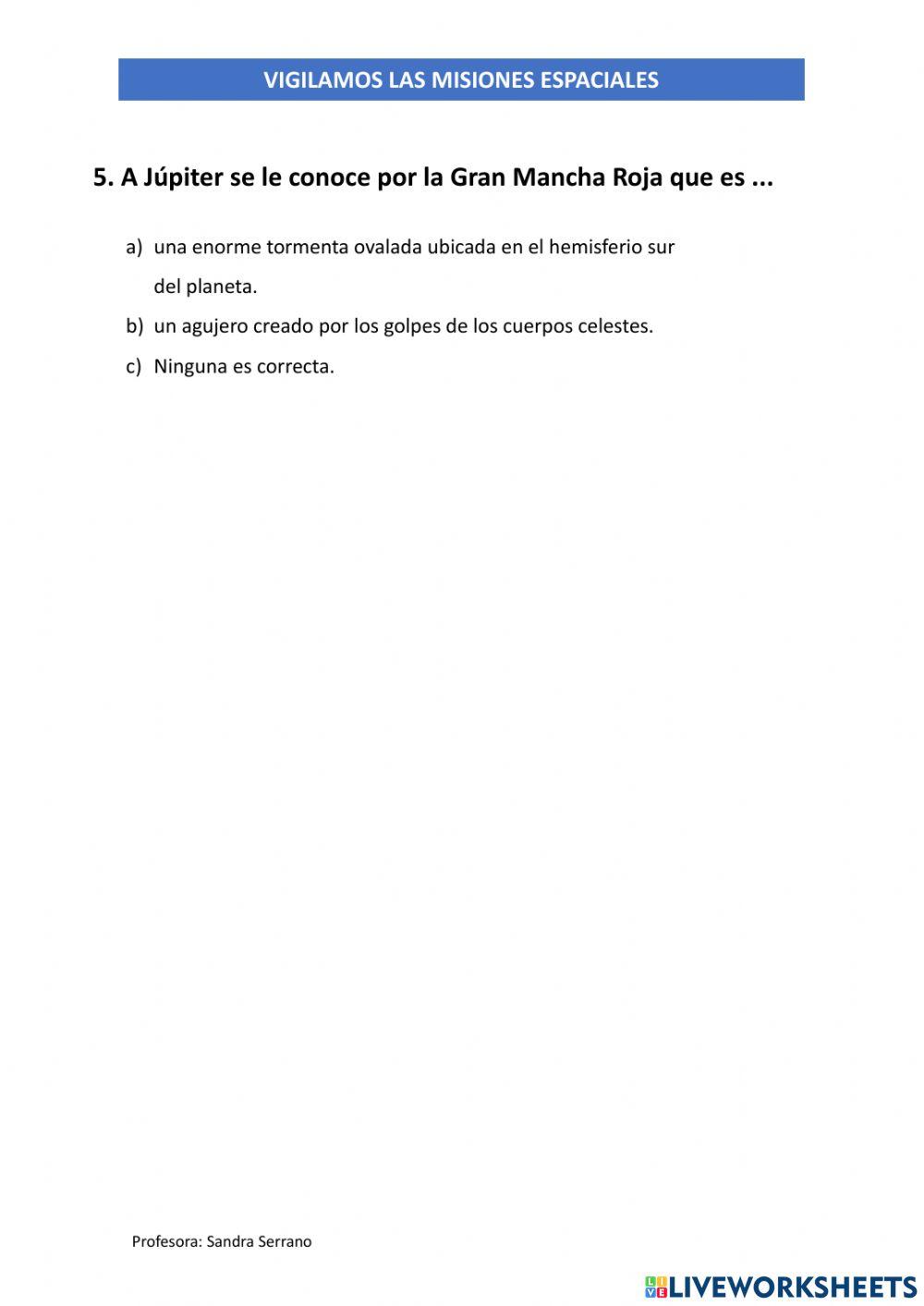 Vigilamos las misiones espaciales