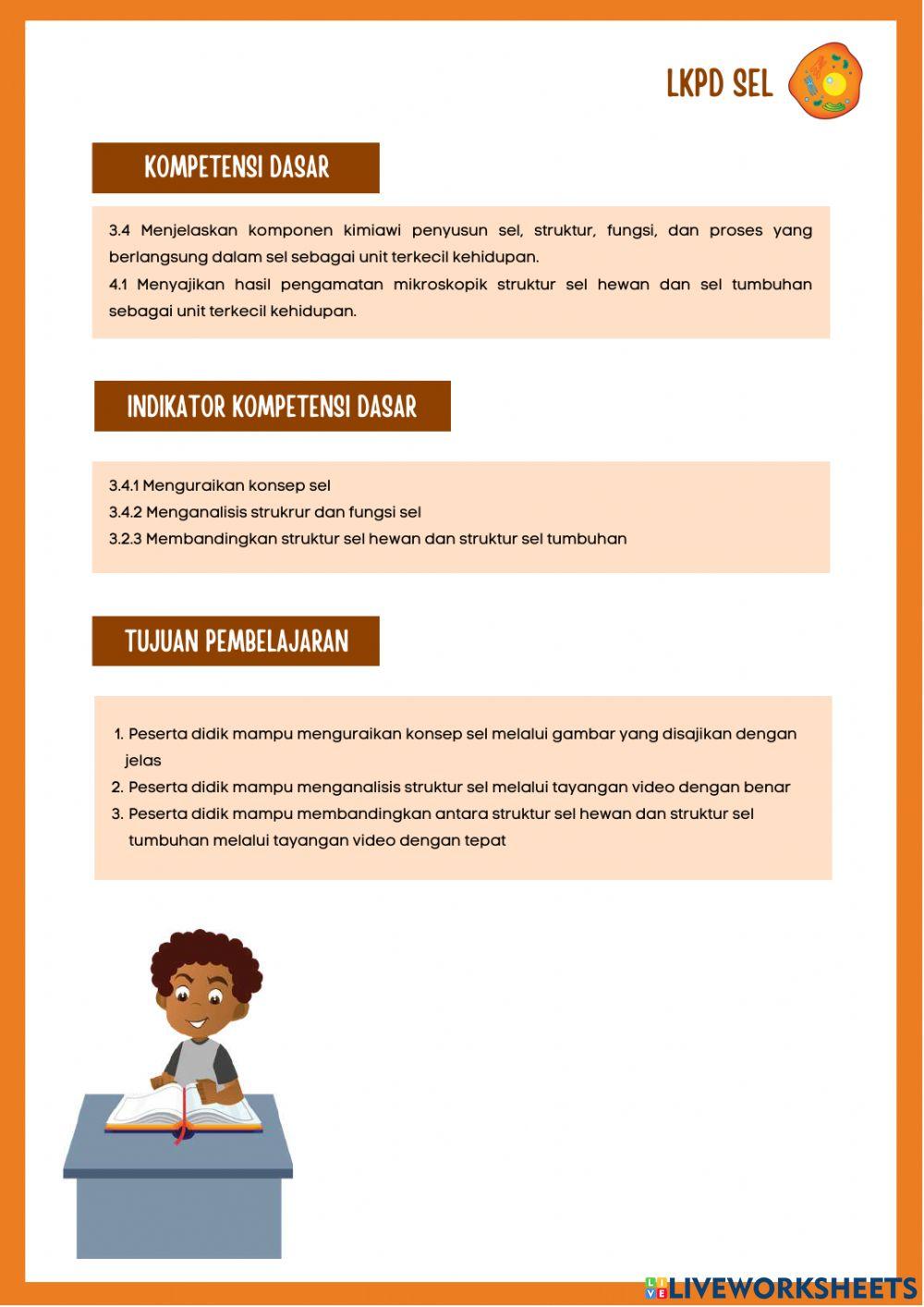 Lembar Kerja Peserta Didik (Sel)