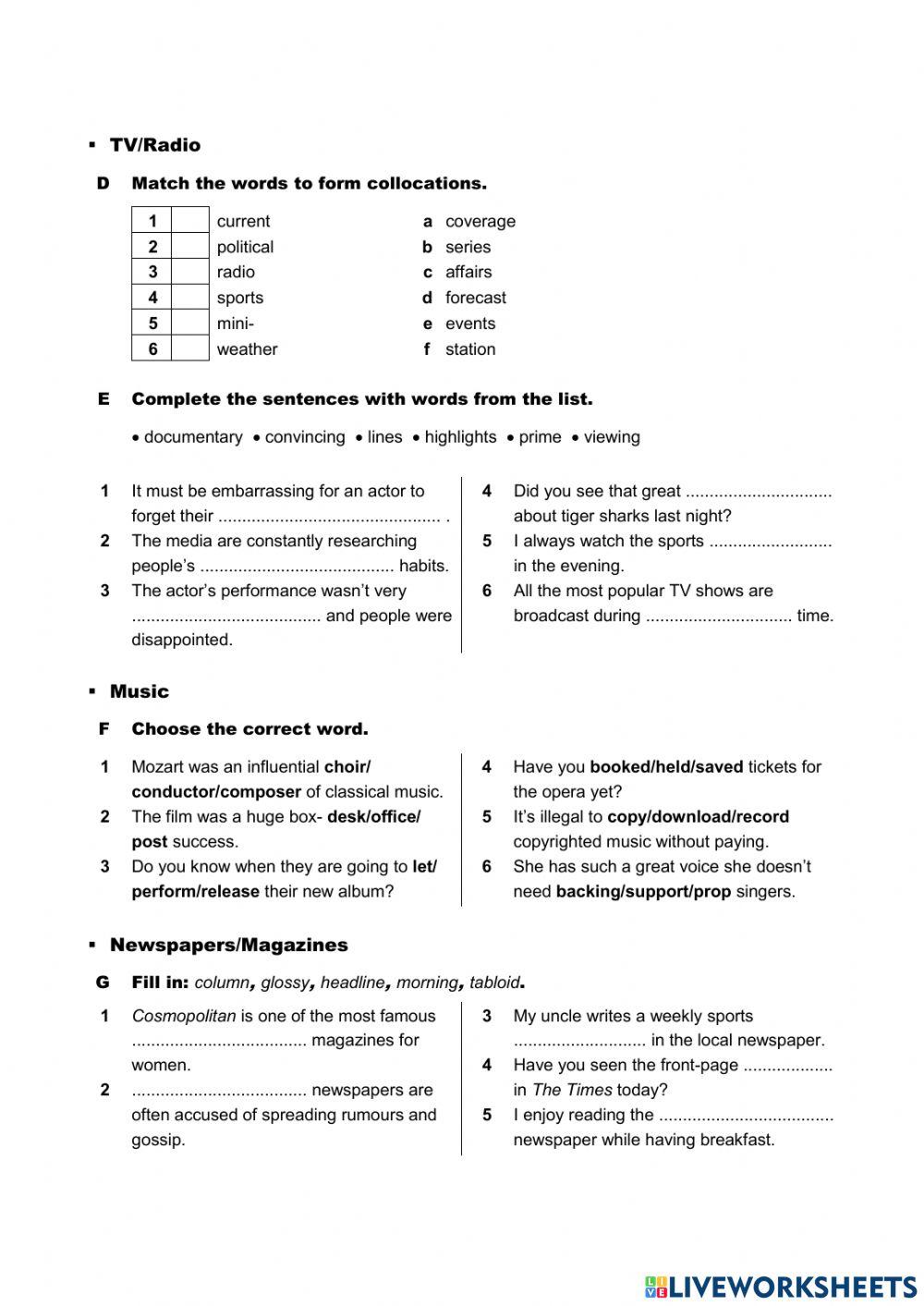 On Screen B2+ Module 5