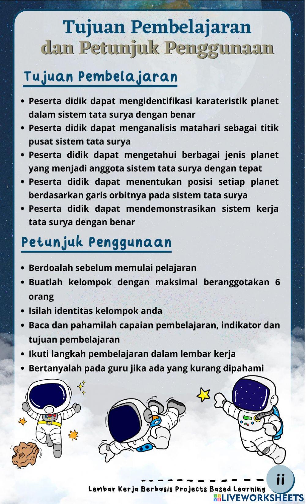 Kegiatan 1 - Sistem Tata Surya
