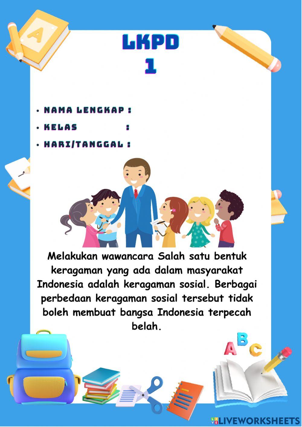 E-lkpd pendidikan pancasila kelas v-1