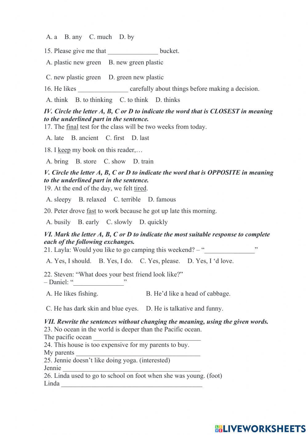 Đề thi Cầu Giấy 22-23