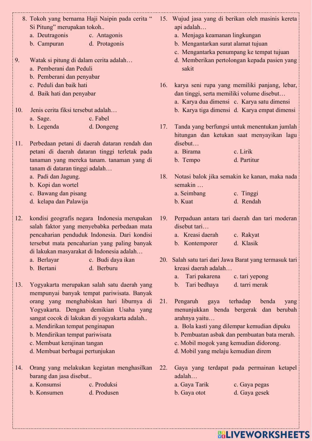 Tema 8 daerah tempat tinggalku