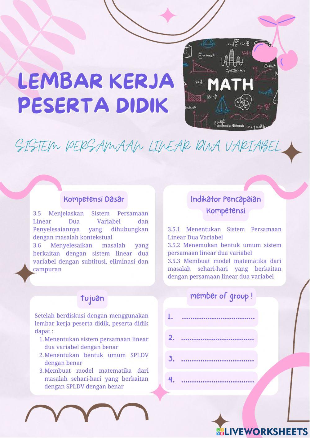 LKPD - Mapel Matematika