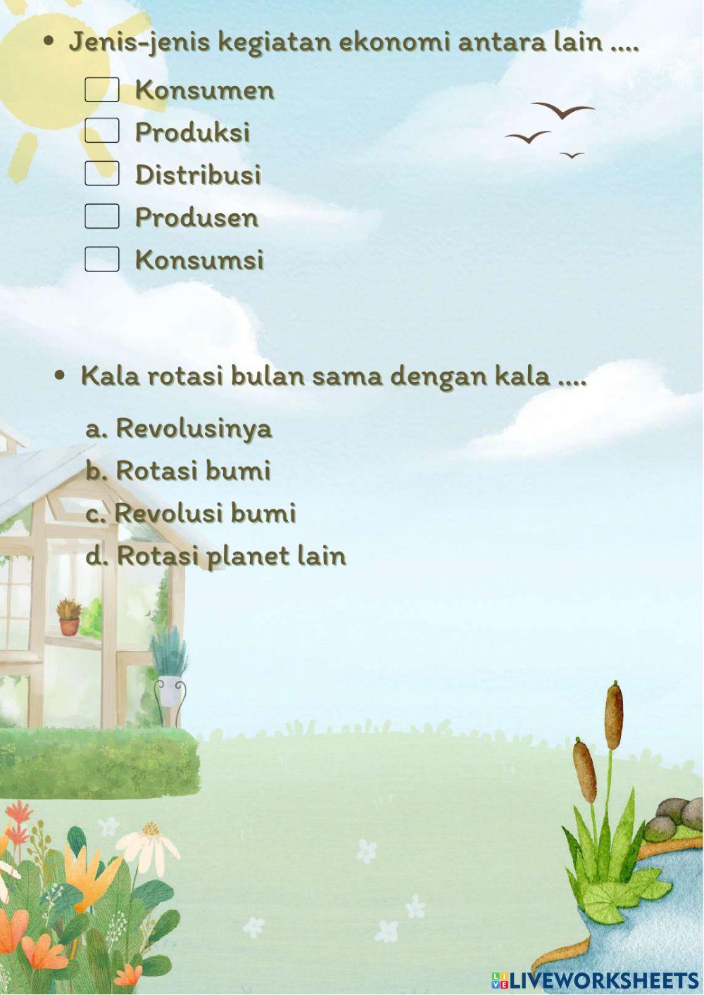 Latihan Soal Membuat Liveworksheet