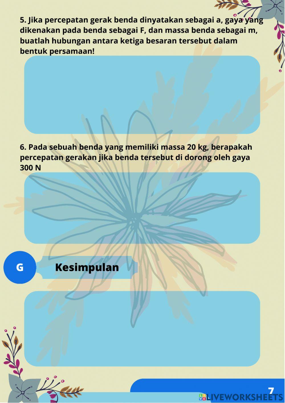 Simulasi PhET Hukum II Newton