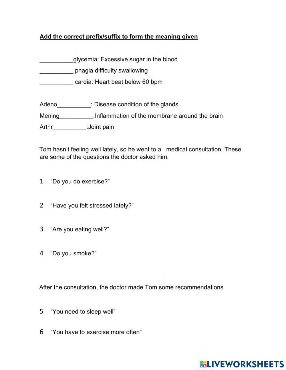 prefixes, sufixes, passive voice, reported speech exam v1