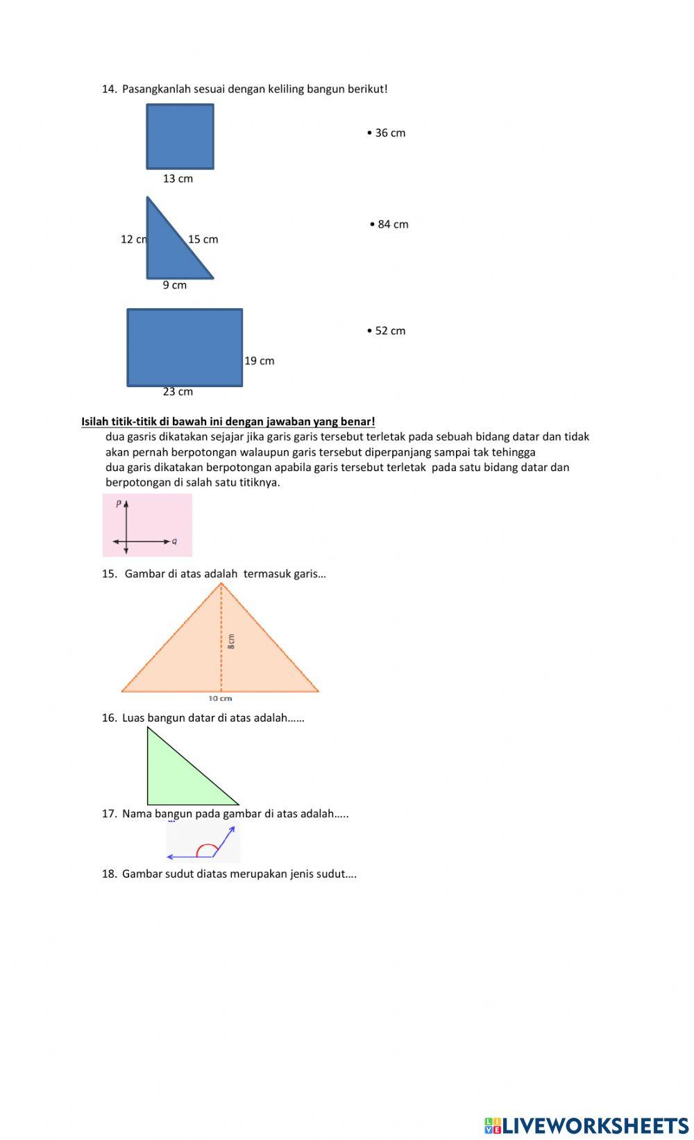 Pat matematika kls 4 2023