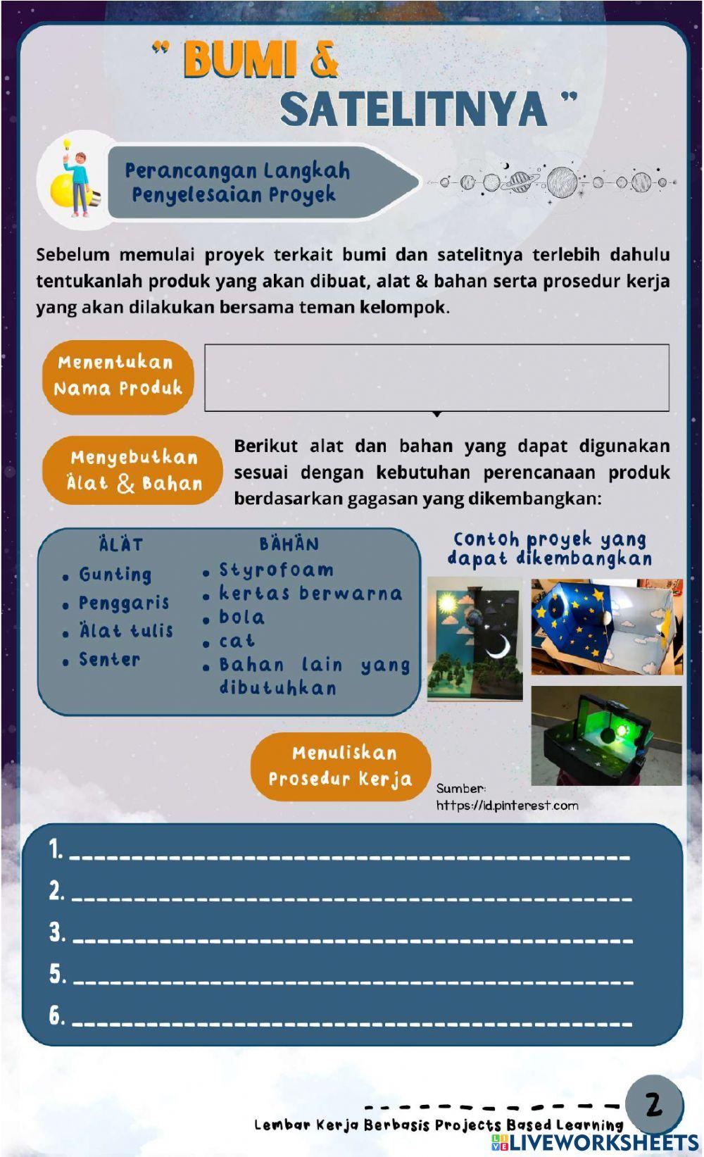 Kegiatan 2 - Bumi dan Satelitnya