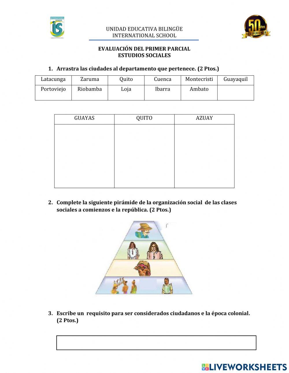 Evaluación primer parcial