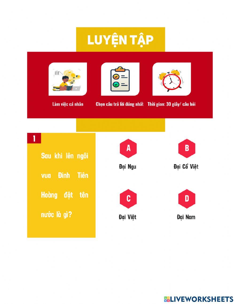 Bài 10: Đại Cồ Việt thời Đinh - Tiền Lê (968-1009)