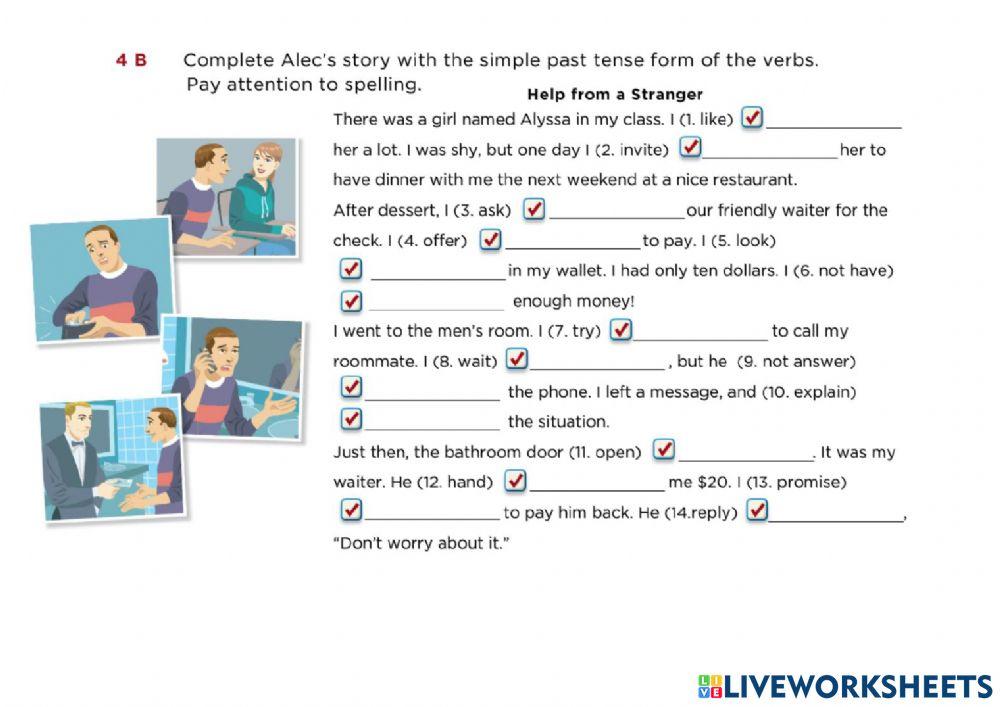 Sismple past spelling