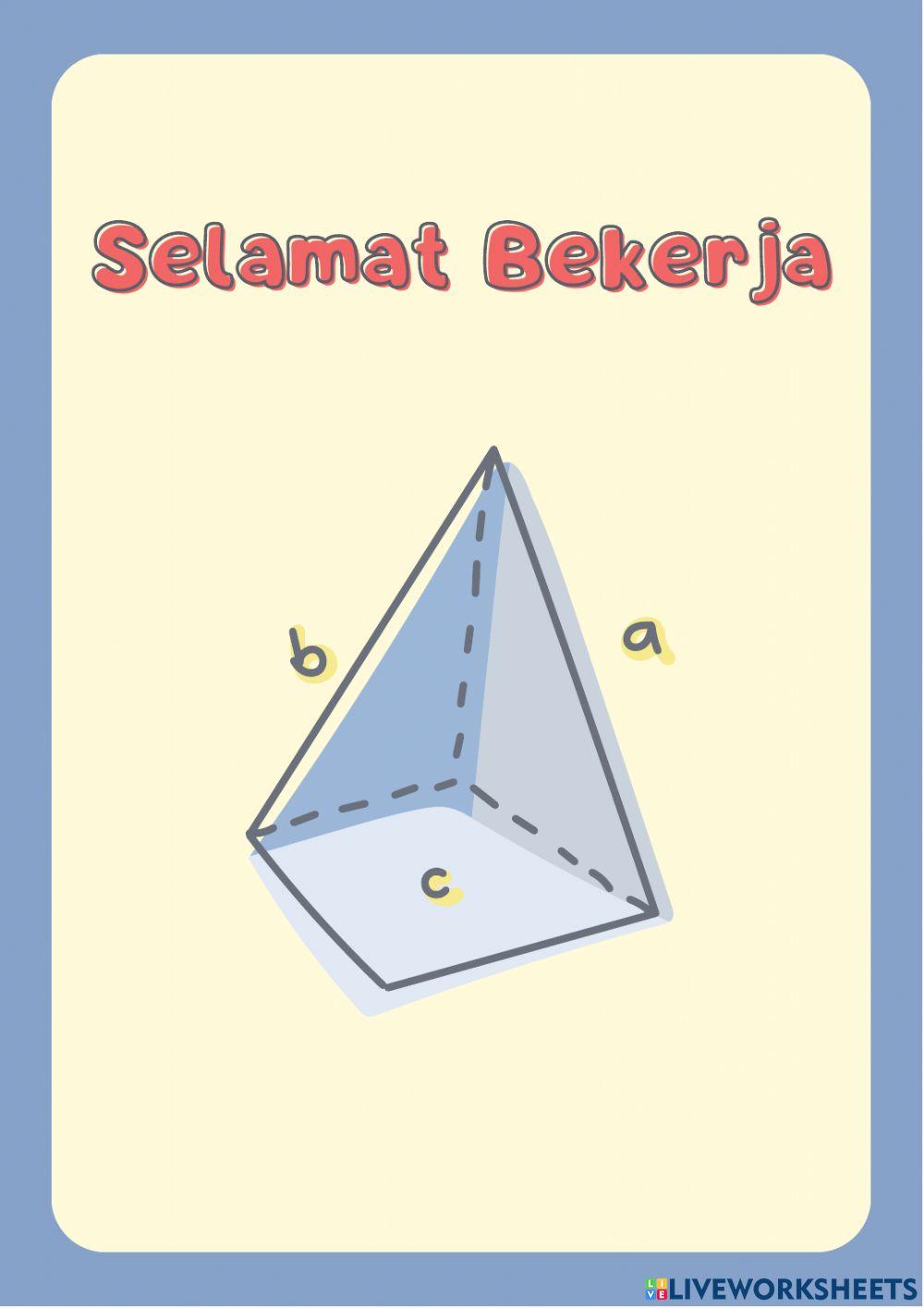 Volume Bangun Ruang Limas