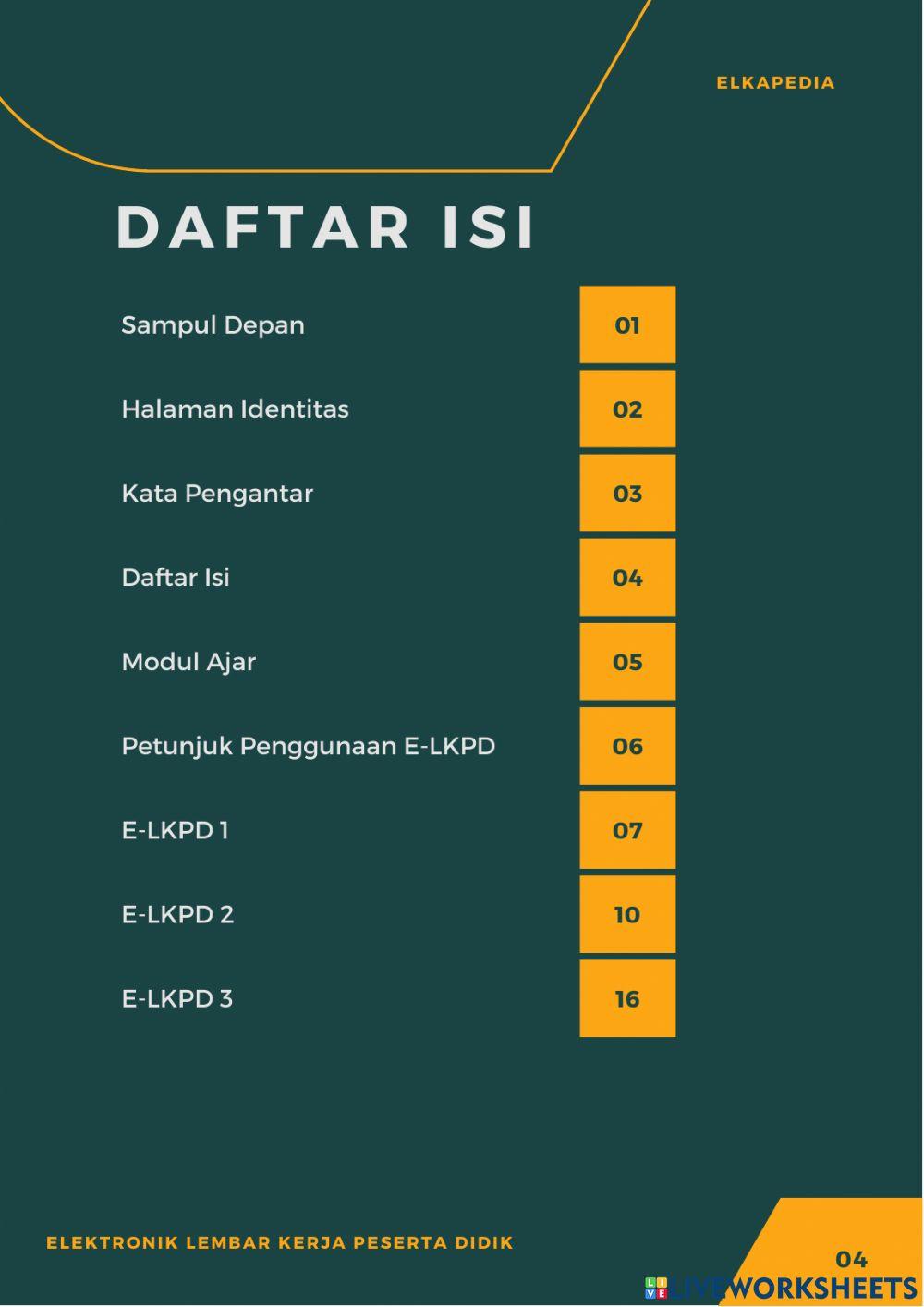 E-LKPD Bahasa Indonesia