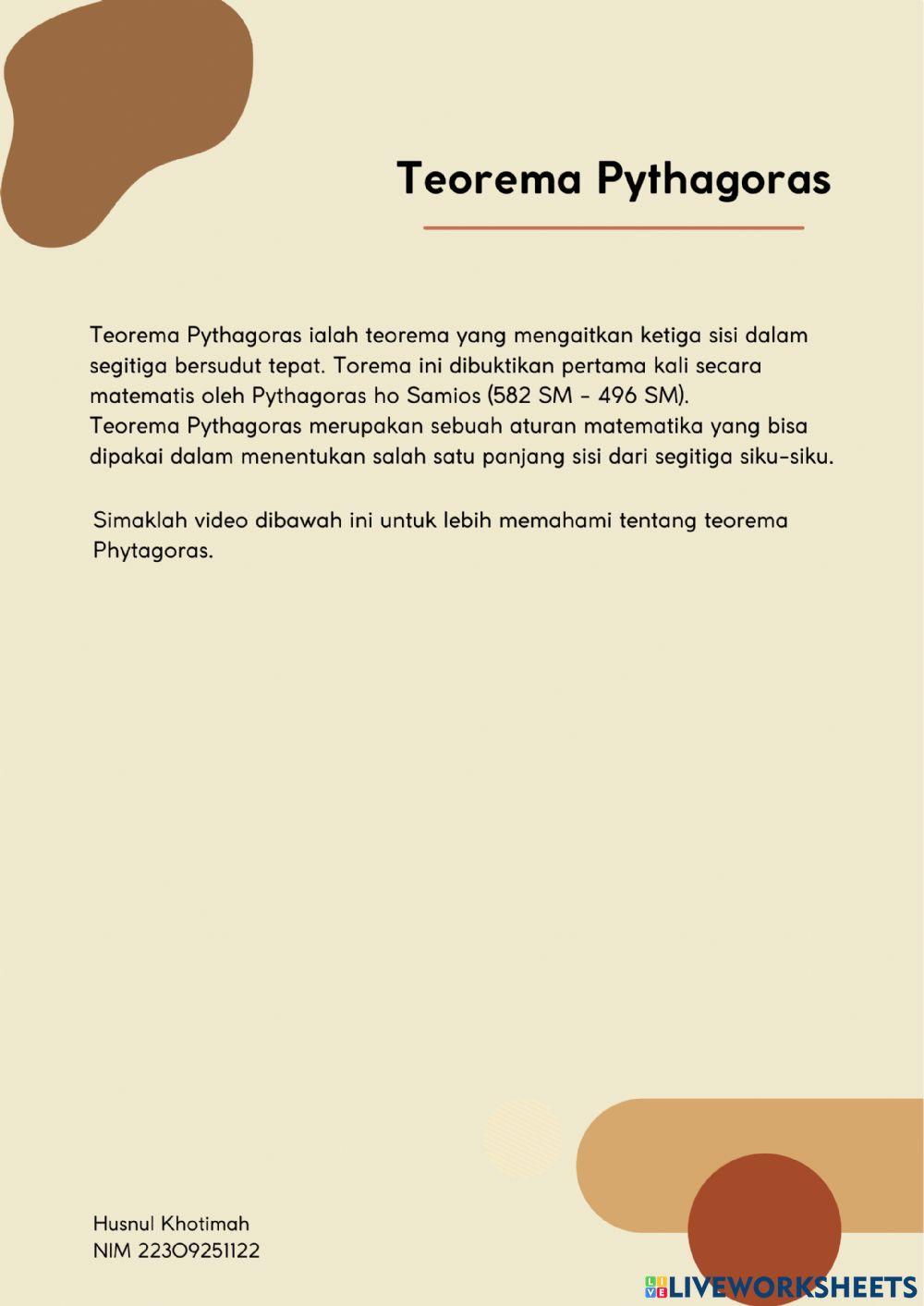 Teorema pythagoras VIII