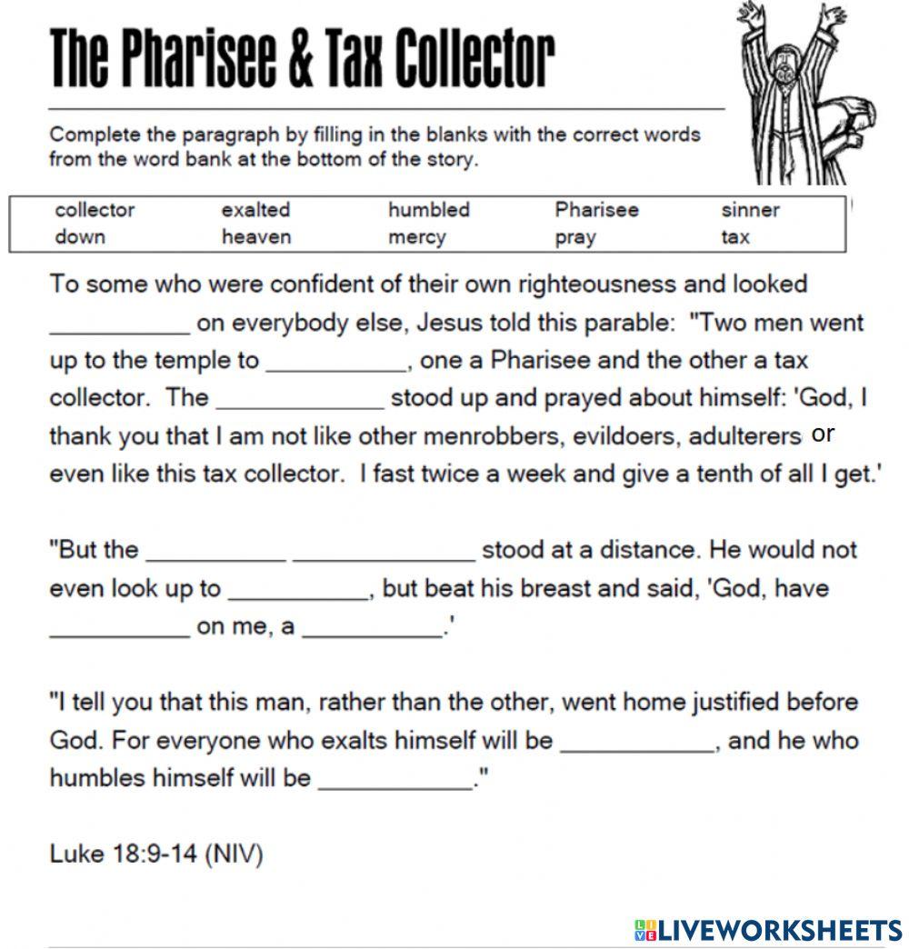 The Pharisee & the Tax Collector