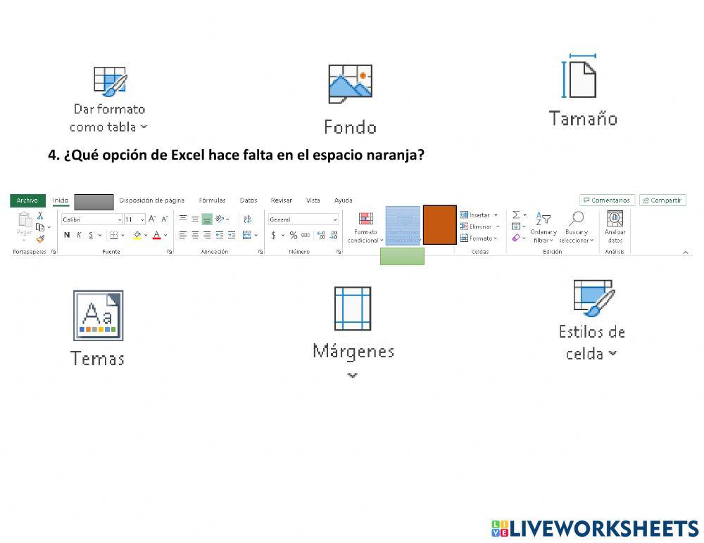 Formato de tablas y celdas en Excel.