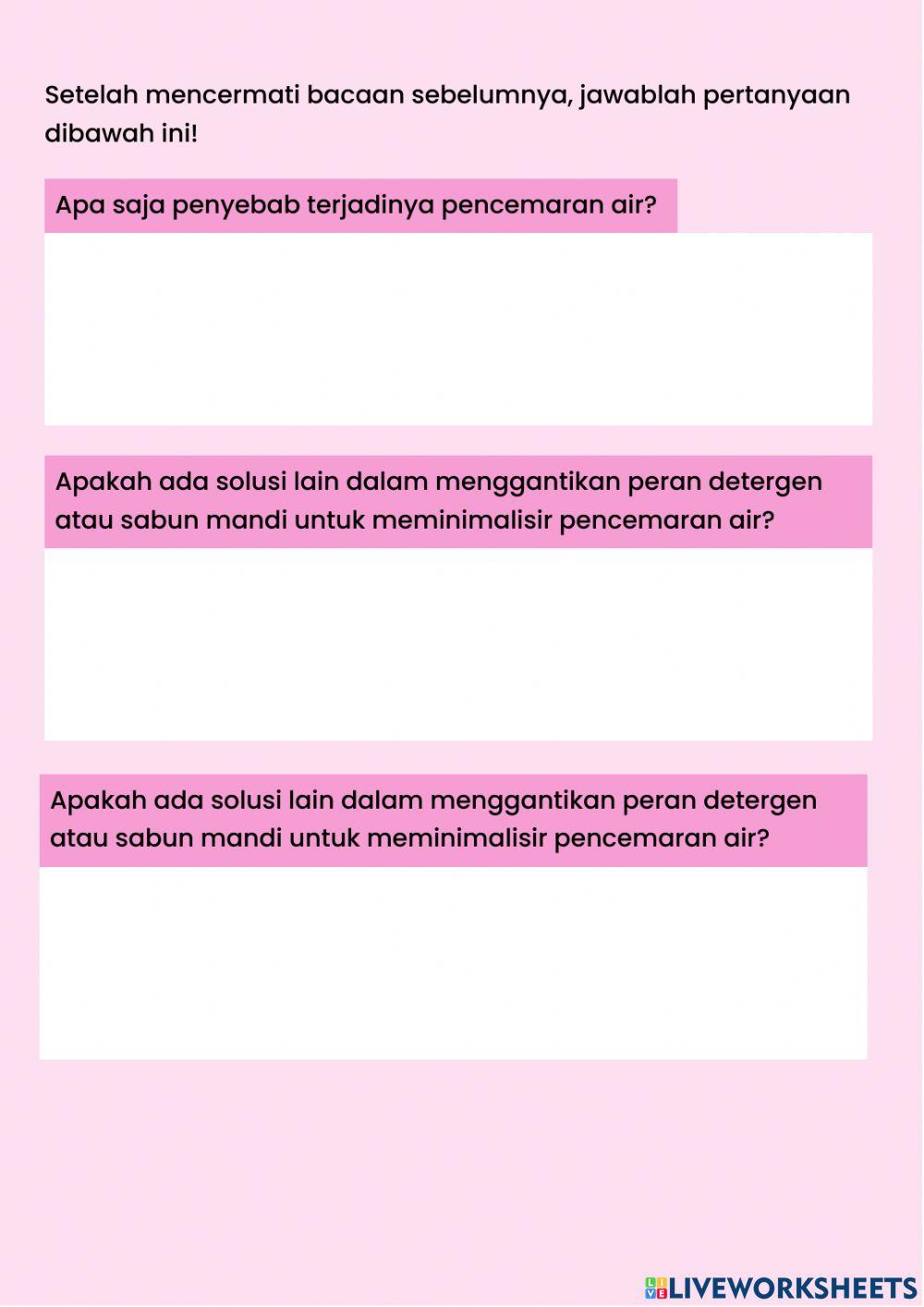 LKPD Pencemaran Air PBL