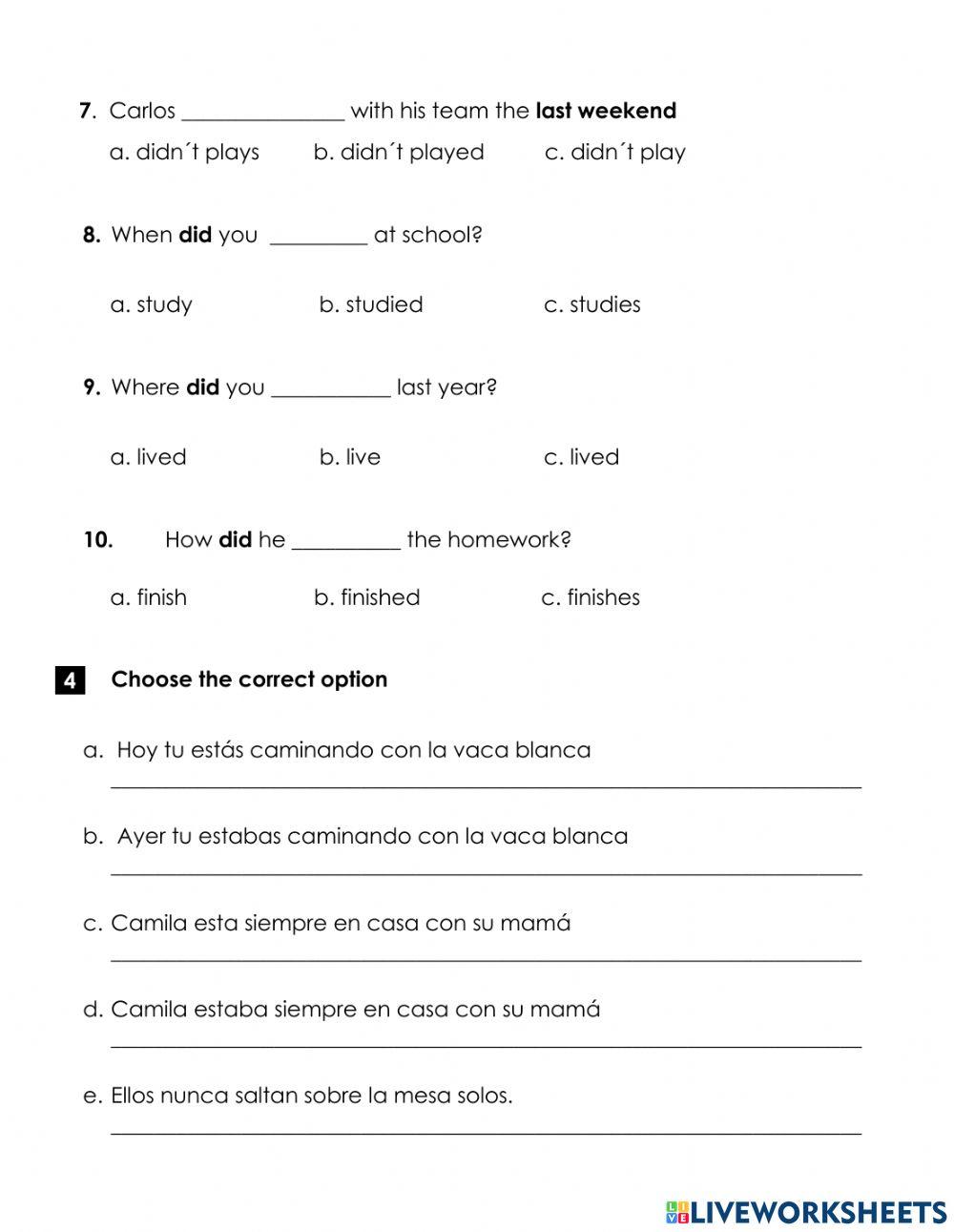 Reading comprehension