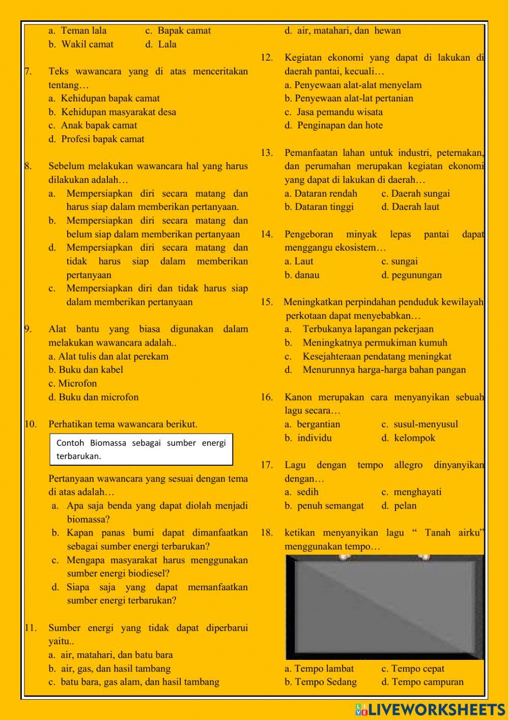 Tema 9 kayanya negriku