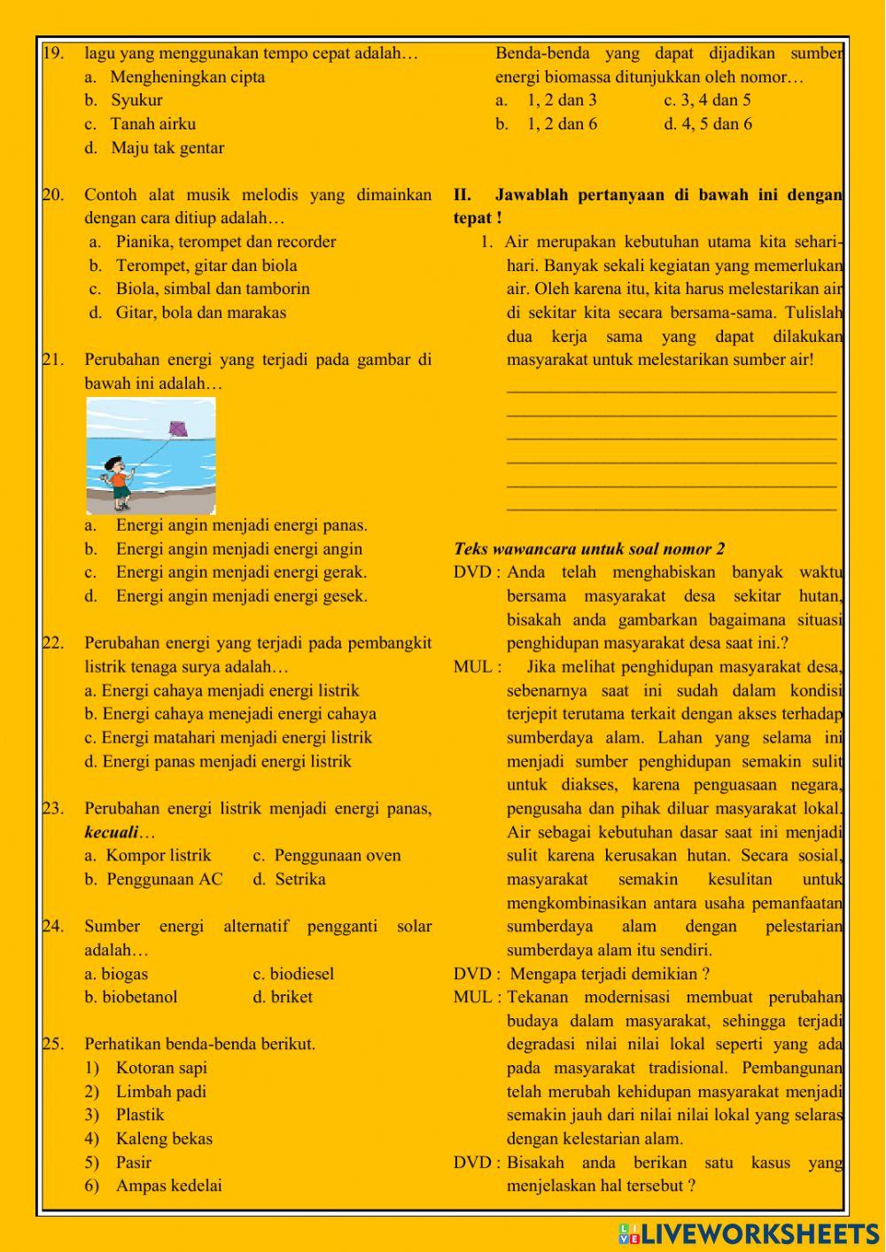 Tema 9 kayanya negriku