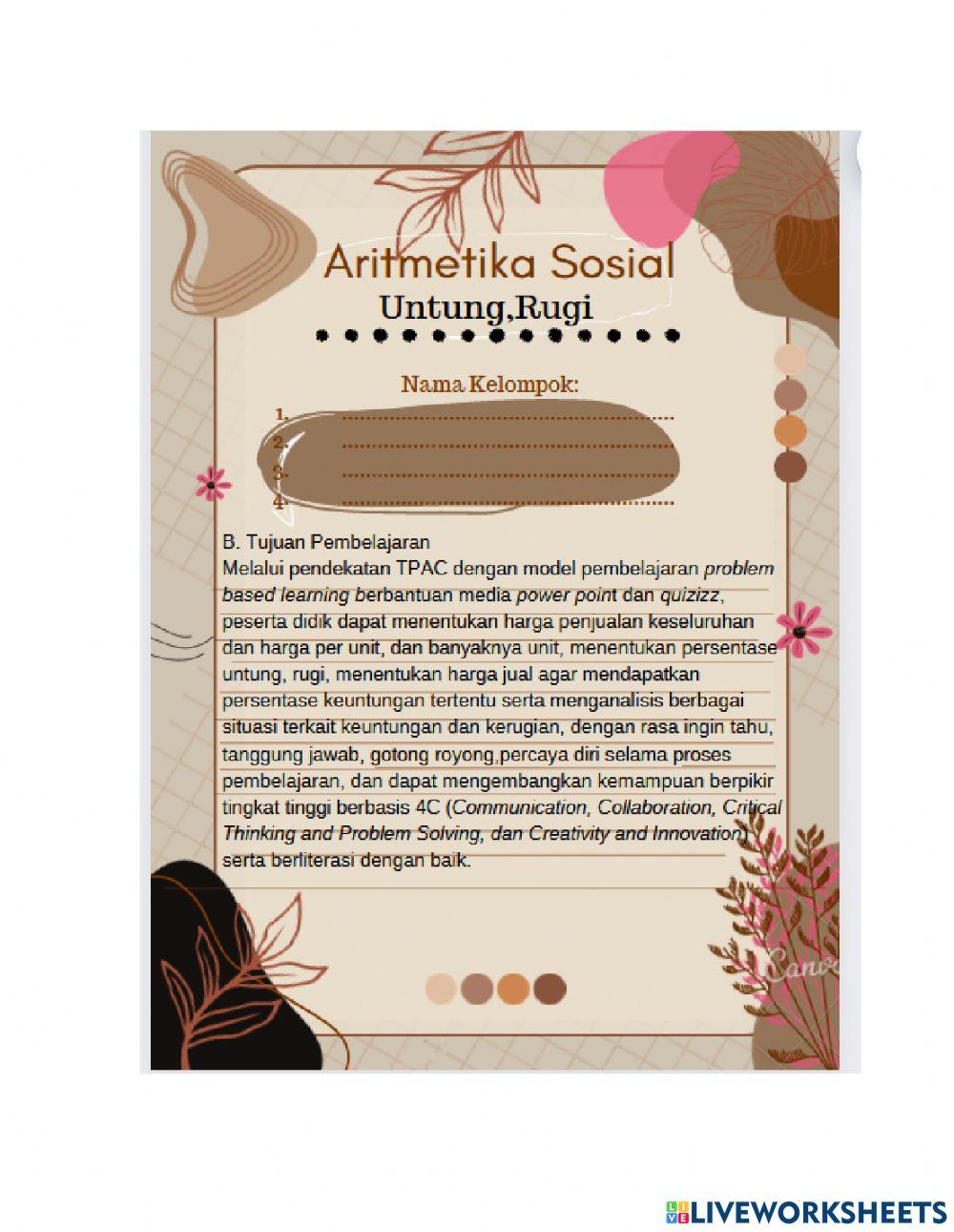 Aritmetika Sosial Jual Beli