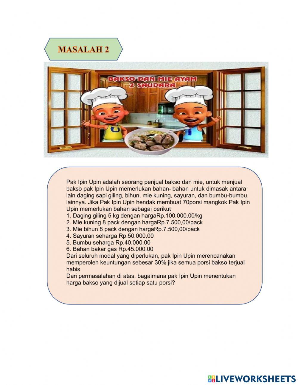 Aritmetika Sosial Jual Beli