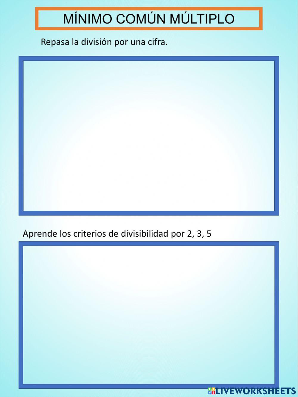 Minimo comun multiplo