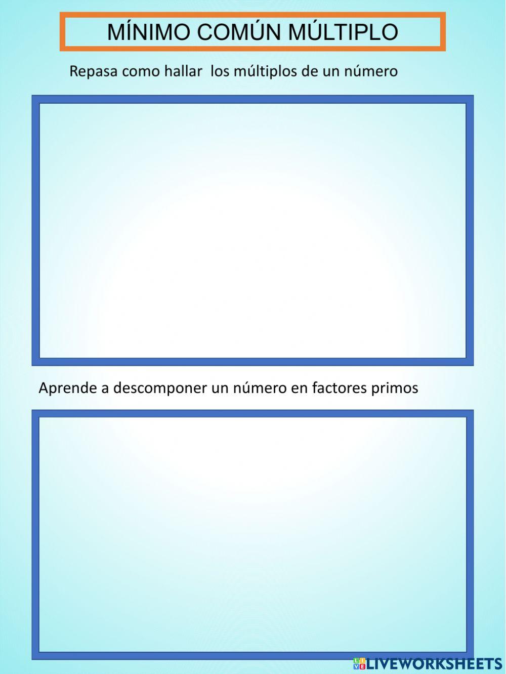 Minimo comun multiplo