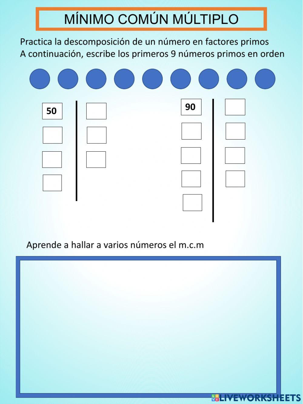 Minimo comun multiplo