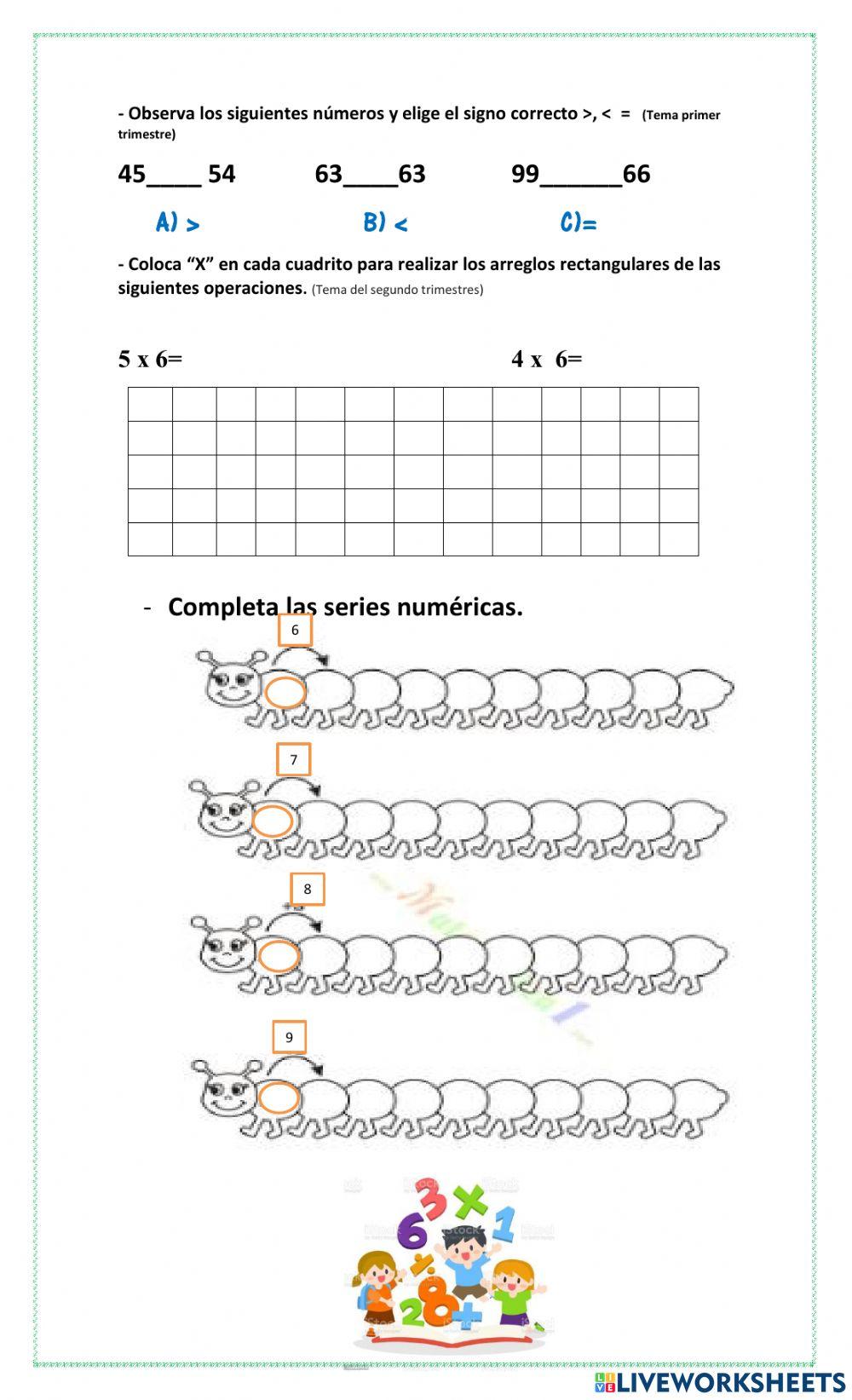 Guía global de matemáticas 2°