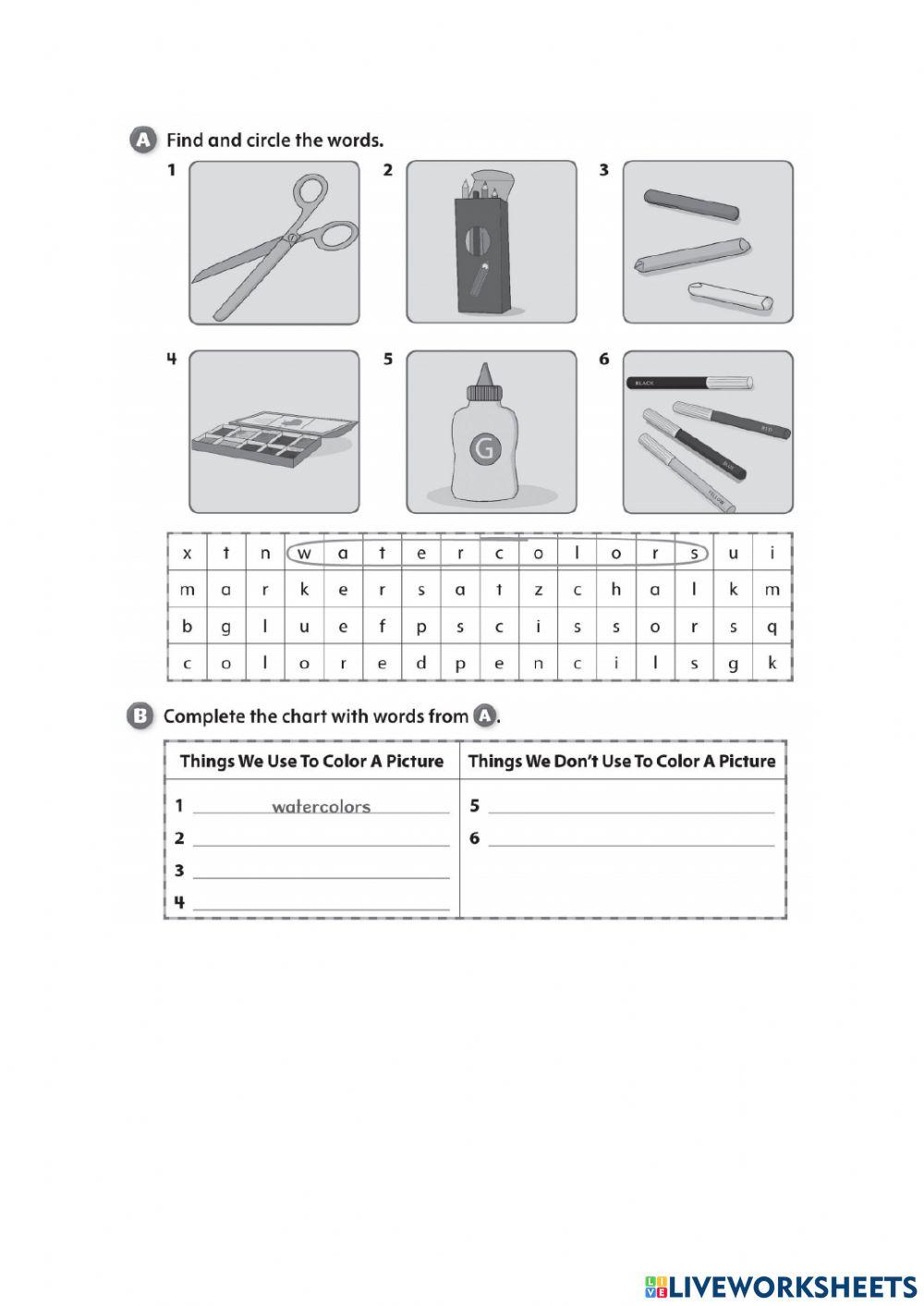 English learning exercise