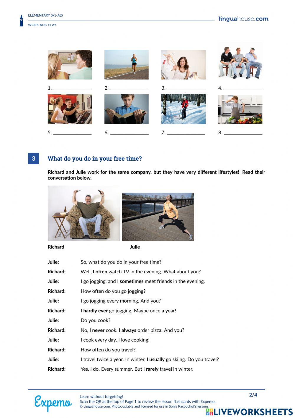 Work and play 7039889 | Ana Maselli | Live Worksheets