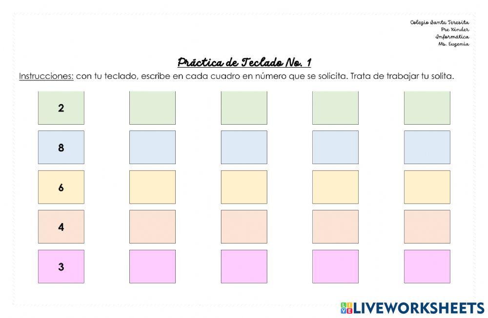 PK Práctica de Teclado No. 1