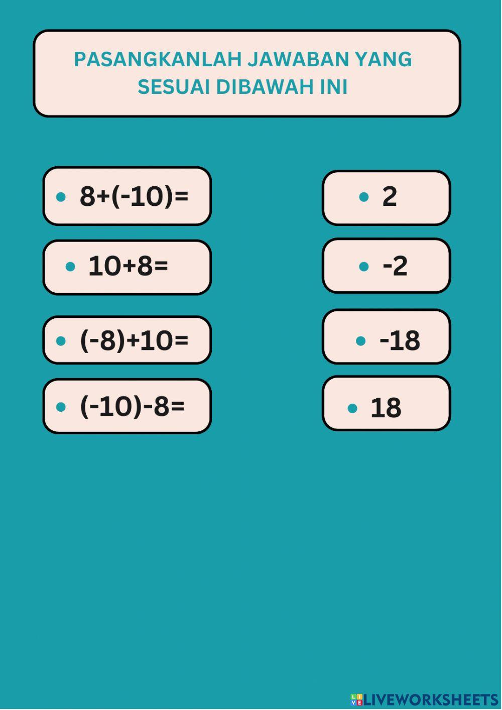 Operasi bilangan bulat