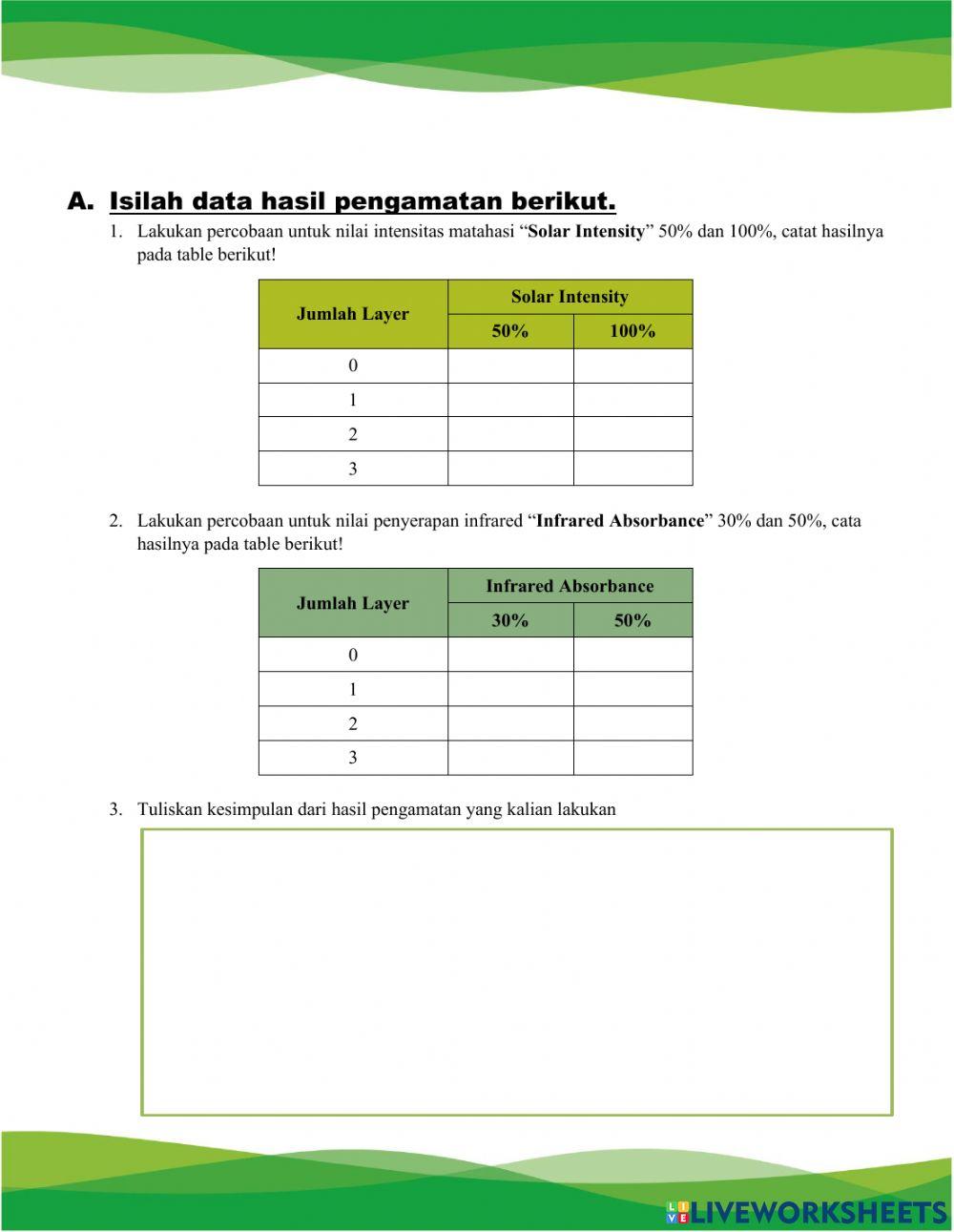 LKPD - Efek Rumah Kaca