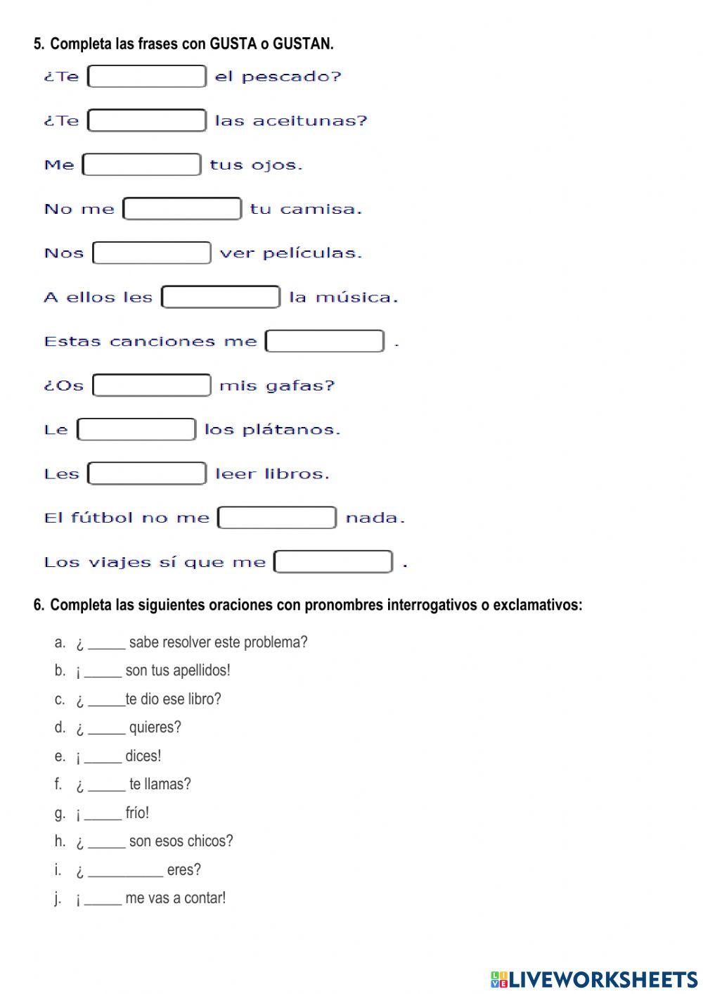El cuerpo- Meses - Gustar - Colores.