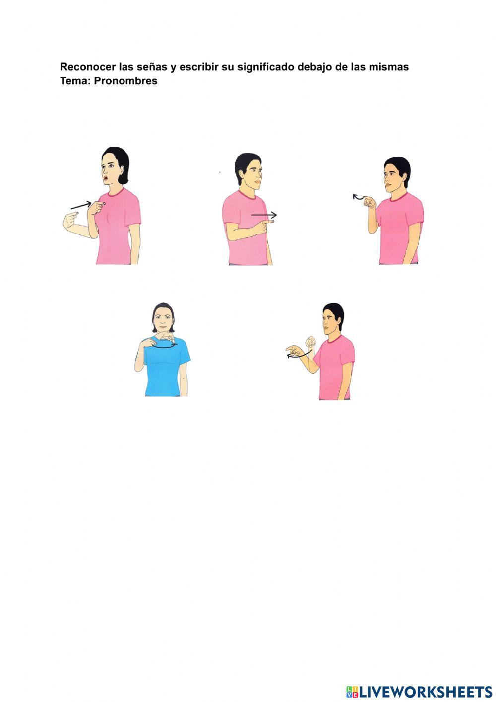 Lengua de Señas: Emociones y Pronombres