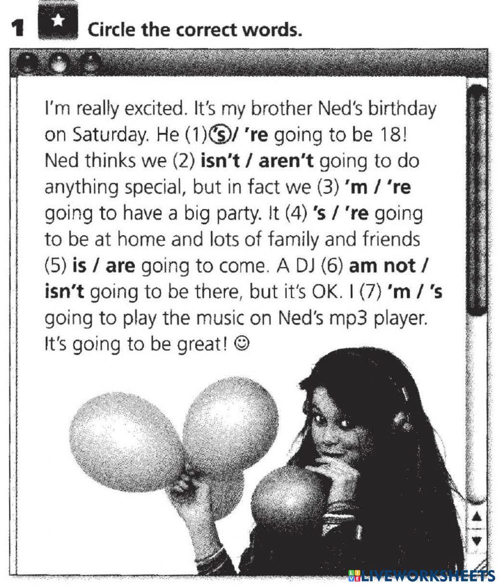 Grammar verb be and going to by Teacher Kasim