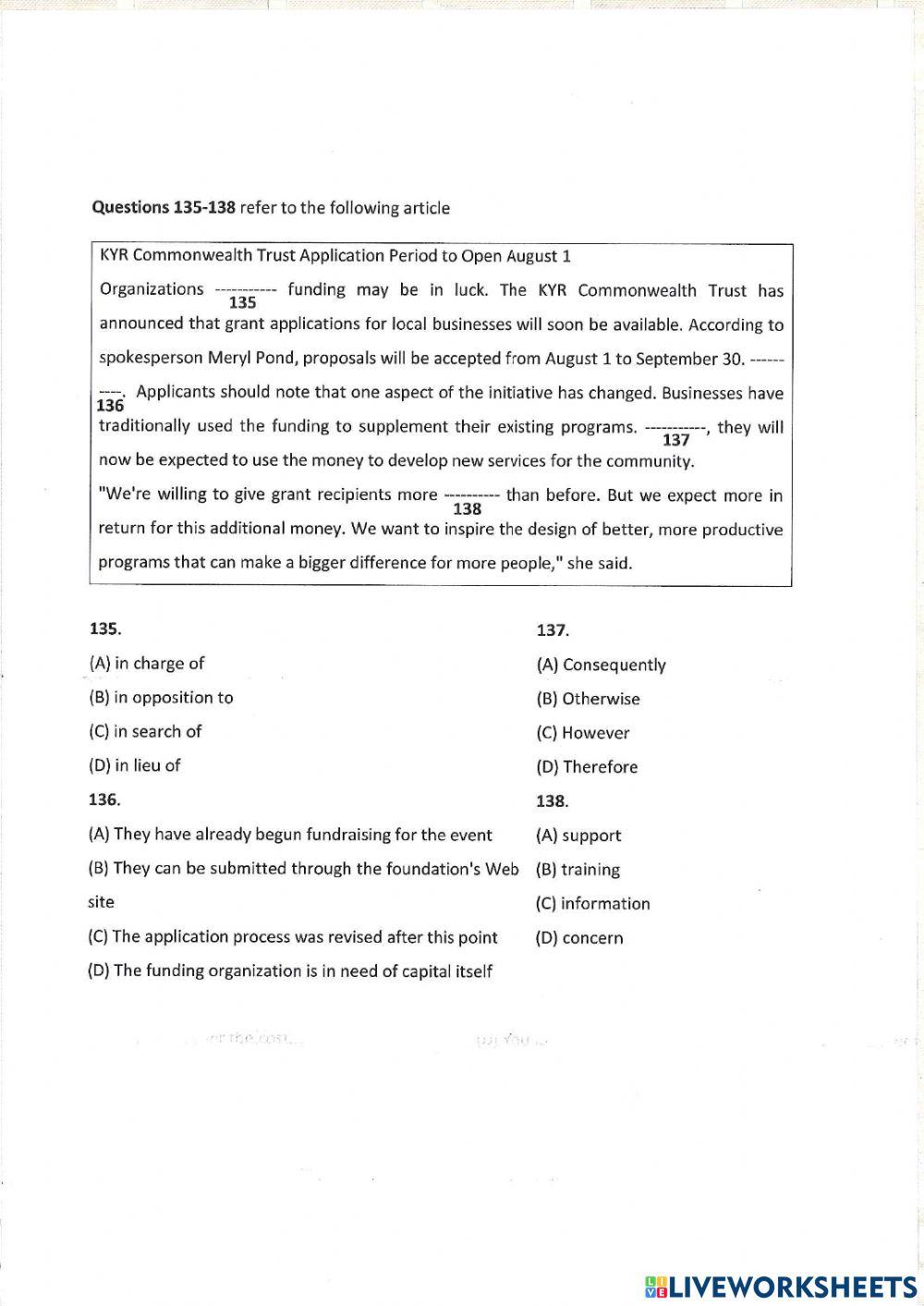 Unit 10: practice part 5 +6