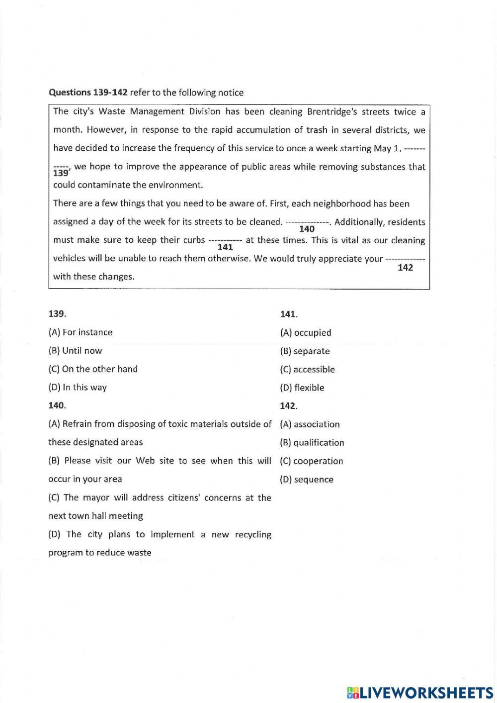 Unit 10: practice part 5 +6