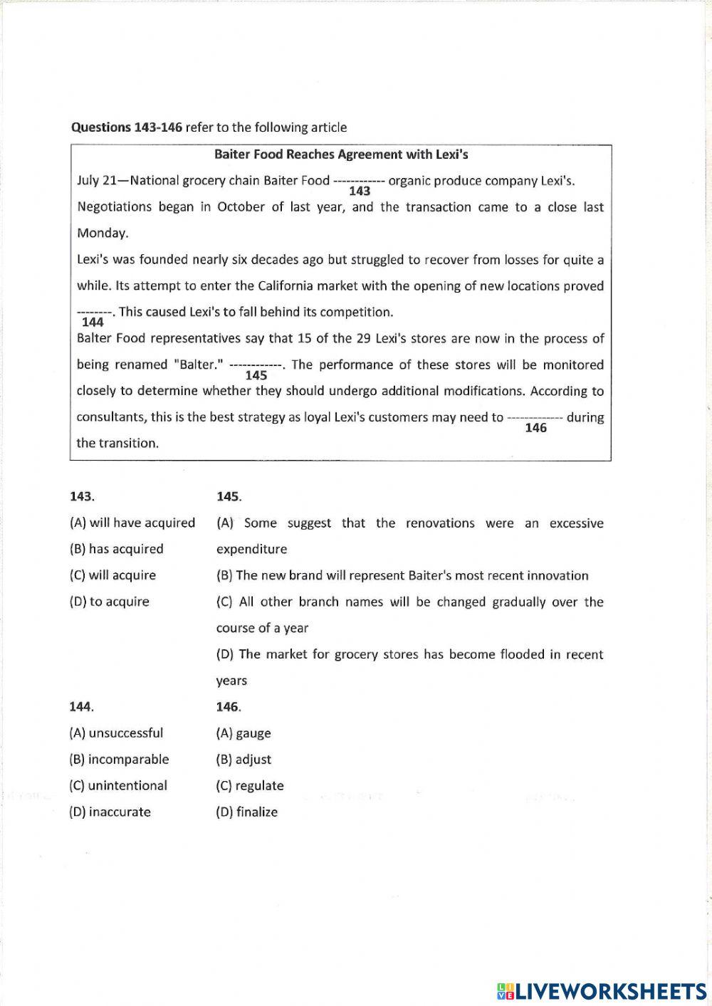 Unit 10: practice part 5+6