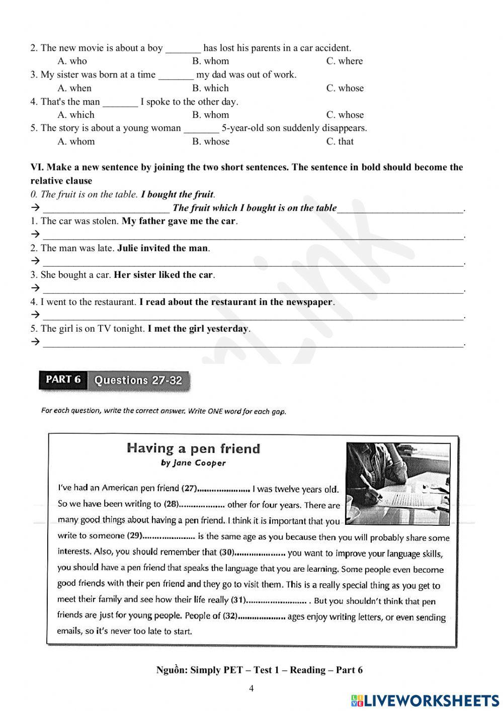 Viet Teacher-S6-WEEK 3-LESSON 3-VOCABULARY & GRAMMAR