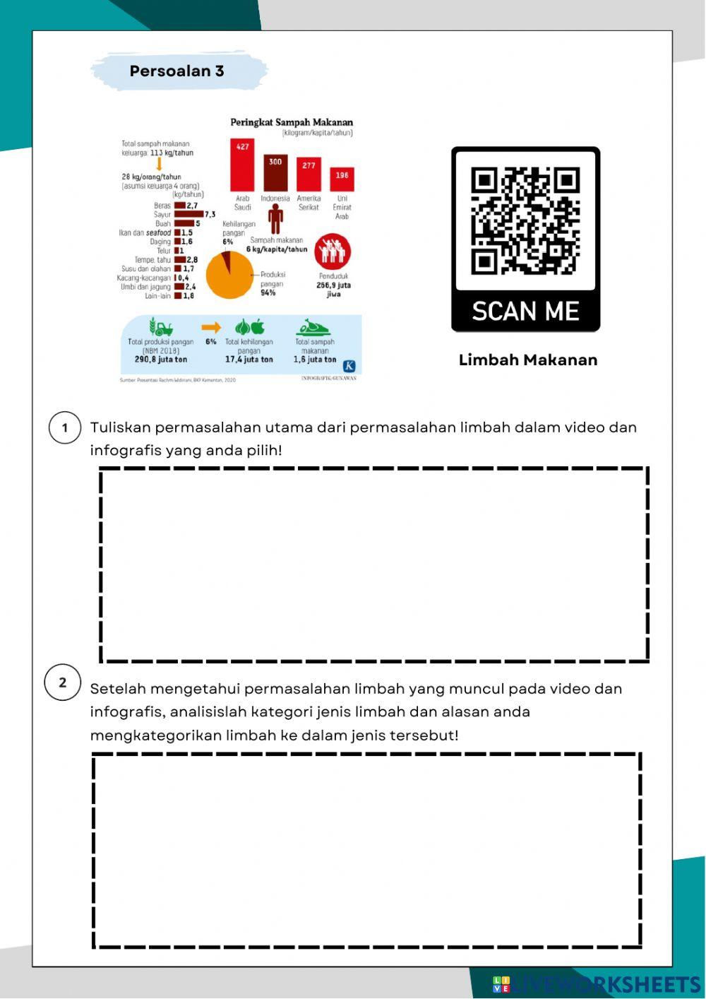 E LKPD materi limbah kelas X