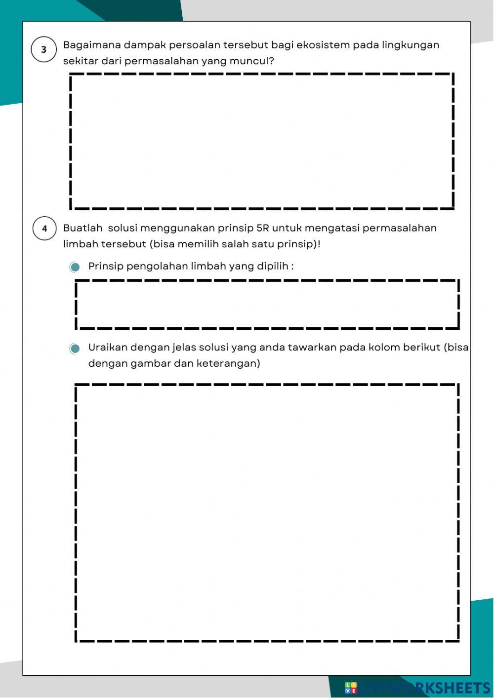E LKPD materi limbah kelas X