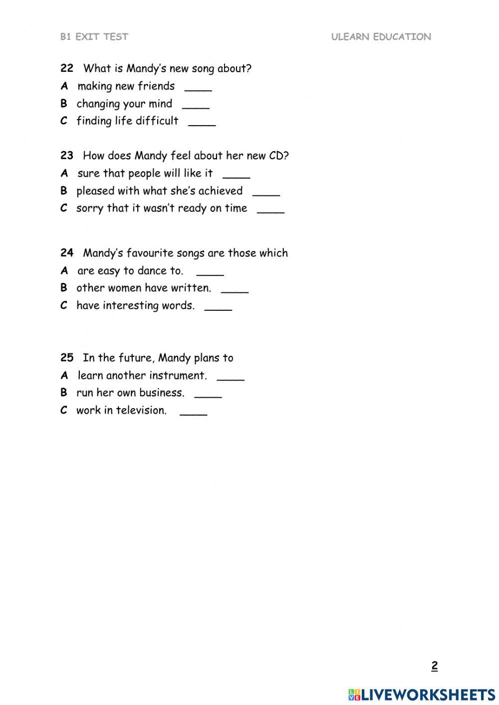 B1 exit- test - restart 2